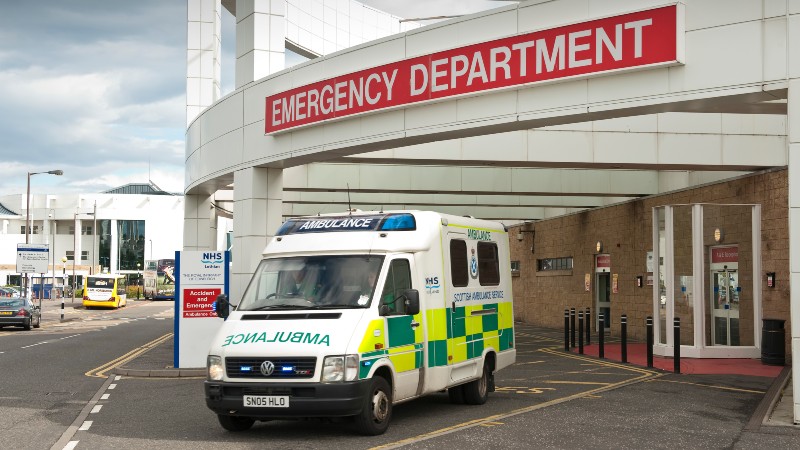 Ambulance at A&amp;E