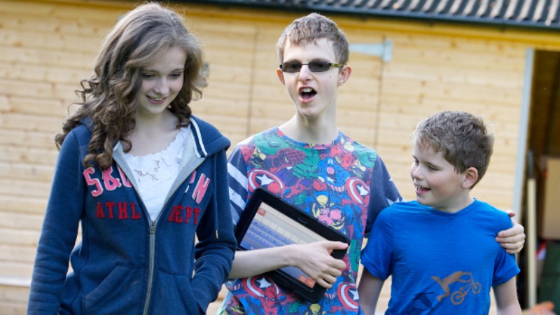 three young people - brothers and sister
